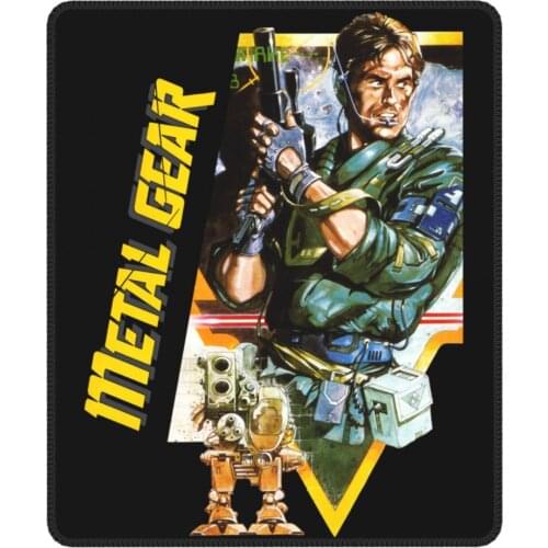 Metal Gear Solid MGS Lovely Mouse Pad with Locking Edge Mouse Mats Rubber Office Home Deco Mat