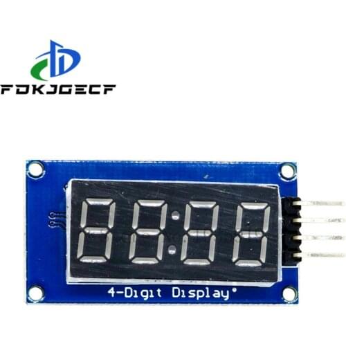 10pcs TM1637 4 Bits Digital LED Display Module For arduino 7 Segment 0.36Inch Clock RED Anode Tube Four Serial Driver Board Pack