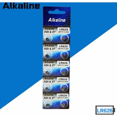 Wholesale 200pcs AG4 Button Cell Batteries 1.55V LR626 LR66 377 SR626SW 177 Cell Watch Toys Remote Camera