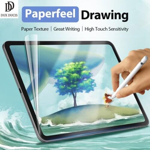Paperfeel Screen Protector For iPad Pro 12.9 2018/2020/2021 Frosted Protective 0.15mm film Soft PET Painting Touch Screen Guard
