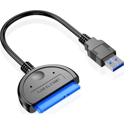 USB 3.0 To SATA 22 Pin 2.5 Inch Hard Disk Connector SSD Adapter Cable Converter