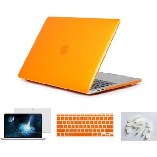 Rubberized Hard Case Keyboard Skin Cover Screen Protector Dust plug for Apple Macbook Pro Air 11" 12" 13.3" 15" 15.4 " Inch