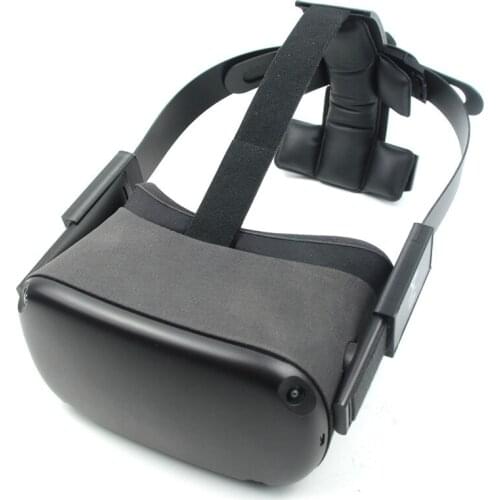 Adjustable VR Head Strap for Oculus Quest VR Headset Accessories Pressure-relieving Non-slip Headband Stretchable Fixing Strap