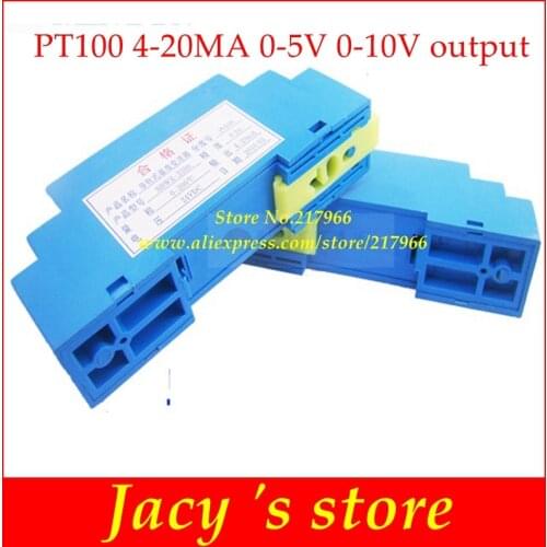 Rail Temperature Transmitter PT100 0.2 DIN Temperature Transmitter Module 24V 4-20MA output SBWZ-2280