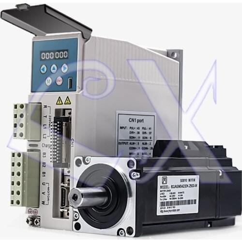 JMC 400w 3000rpm 1.27NM 60mm AC220V Servo Motor&drive kit with 3m cable 2500 line 60JASM04230K-2500-W+JASD4002-2500