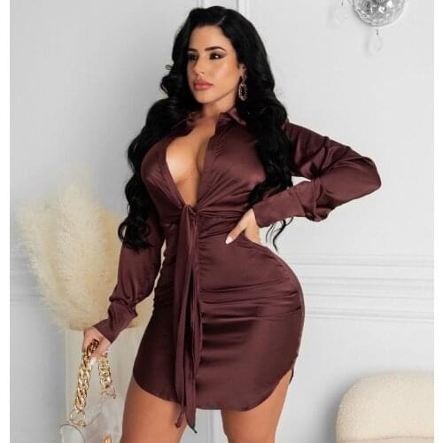 TNNAOFF Fashionable Shirt Dresses