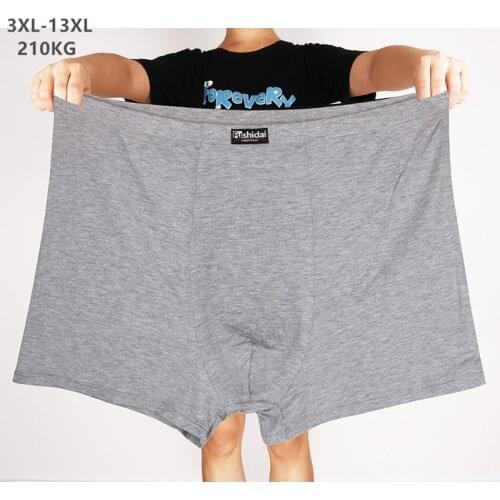 Men Underwear Boxers Modal Plus Size 5XL 6XL 8XL 9XL 10XL 13XL Male Panties Black Red Underpants Loose Hombre Large Boxershorts