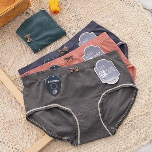 Underwear Women Sexy Traceless Panties Womens Bow Briefs Plus Size Cotton Womens Shorts Female Cotton Underpants Sexy Lingerie