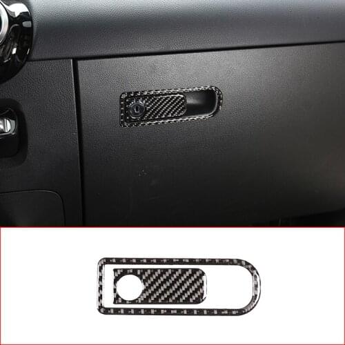 Car Interior Carbon Fiber Glove Box Handle Frame Decoration Cover Trim Accessories For Mercedes Benz B GLB Class W247 X247 19-20
