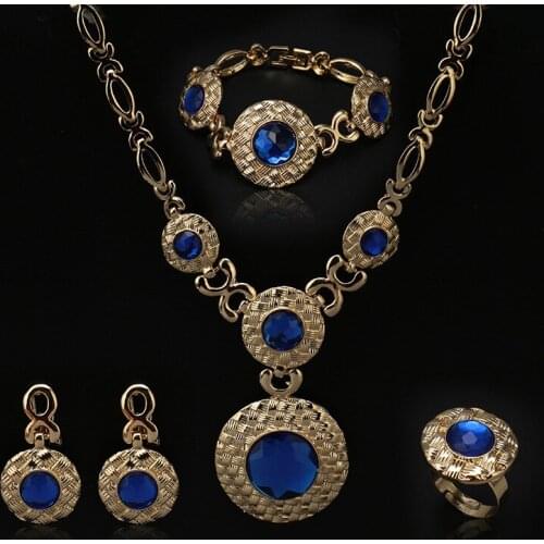 Fani Exquisite Dubai gold Jewelry Set Wholesale 2020 Nigerian Wedding designer jewelry set African Beads woman Jewelry Set