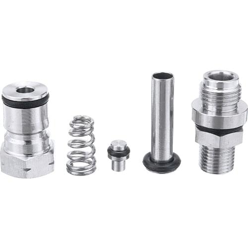 1/4''BSP Thread Gas Ball Lock Posts Keg Lid Gas Ball Lock Post O-ring Poppet Locking Nut For DIY Beer Wine Home Brewing