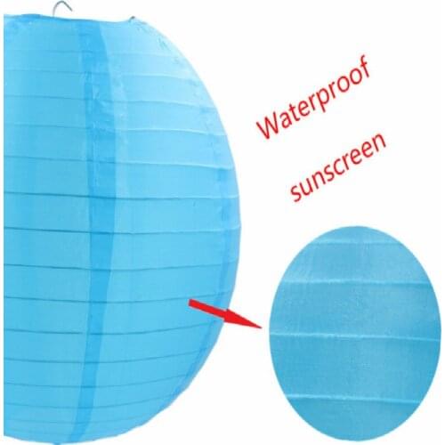 New 10''25cm Decorative Waterproof Silk Cloth Lantern Ball Festival Chinese Paper Lantern Wedding Event Party Decor Supplies