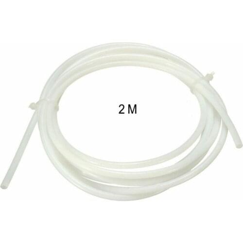 2m long PTFE tube transparent 2x4mm, used in many parts of 3D printer conveyor belt, corrosion resistance, high strength