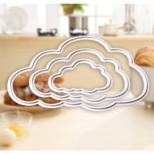 3pcs Clouds Metal Die Cutting Dies Scrapbooking Embossing Folder Suit For Shot Cutting Machine