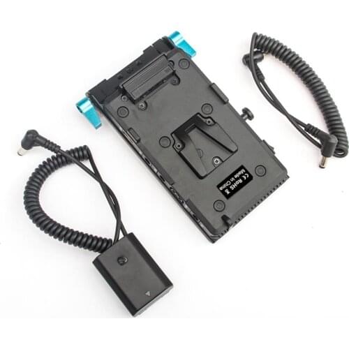 WY-VG1 Power Supply System V Mount Battery Plate Adapter with NP-FZ100 Cable for Broadcast SLR HD camera