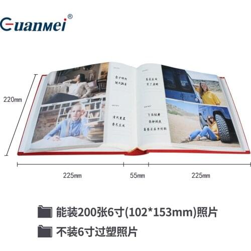 1Pc Holds Photos Slip In Memo Photo Album Family Memory Notebook Picture Albums 200 Photos For Photographs Albums Book 4 Colors