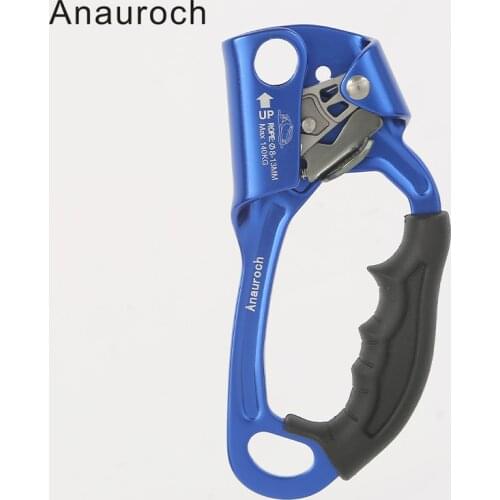 Anauroch Rock Climbing SRT Professional Hand Ascender Device Mountaineer Handle Ascender Left Right Hand Climbing Rope Tools