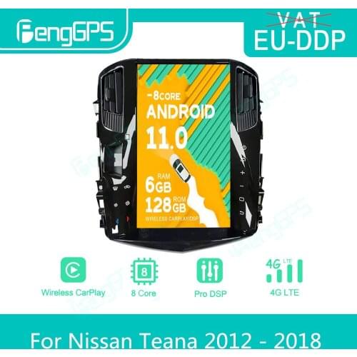 For Nissan Teana 2012 - 2018 Android Car Radio Stereo Autoradio 2 Din Tesla Style Multimedia Player GPS Navi Unit Touch Screen