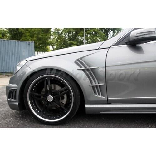 Car Accessories Carbon Fiber WA Style Front Fender Fit For 2008-2010 MB W204 C-Class Sedan Front Fender Flare