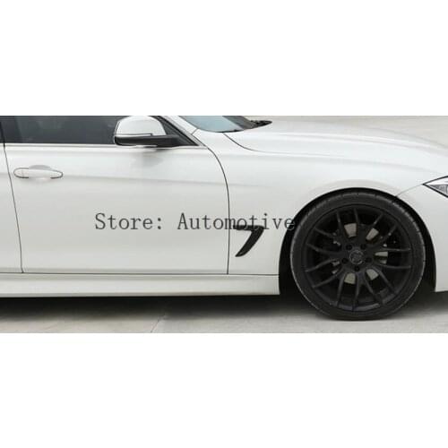 Car styling Black/Silver/Red Side Air Fender Sticker For BMW 3 Series f30 320li 316 318 2013-2017 Car Accessories ABS Chrome