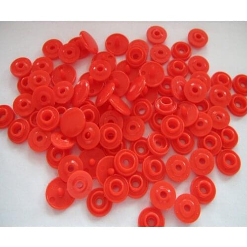 Free shipping 20 sets T3(10.7mm) KAM B1 snap button for sewing baby color plastic fastener snap button Bright Red color