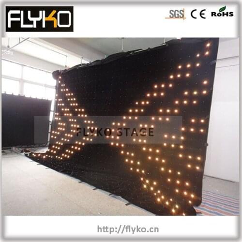 Free shipping P18 4X6M soft and flexiable and foldable indoor led display light