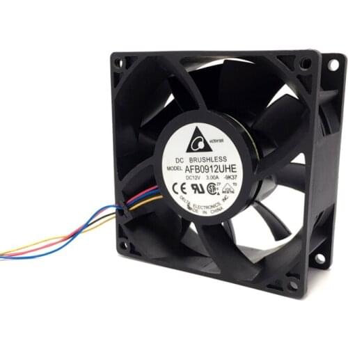 Delta AFB0912UHE -F00 9238 9CM DC 12V 3.0A 6000RPM 160CFM Server Axial Power Cooling Fan