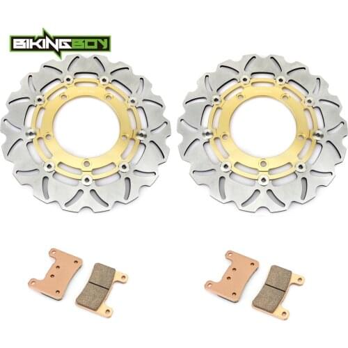 BIKINGBOY For Suzuki GSX1300R Hayabusa 2008 2009 2010 2011 2012 GSXR 1300 Front Brake Discs Disks Rotors + Pads 310mm Full Set