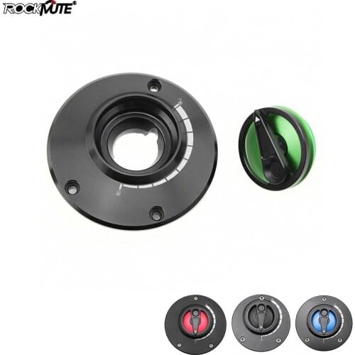 For Kawasaki Ninja H2 ZX1000 ZX-14R Motorcycle Pointer Keyless Fuel Tank Cap Twist off Nimble Quick Lock Gas Cover