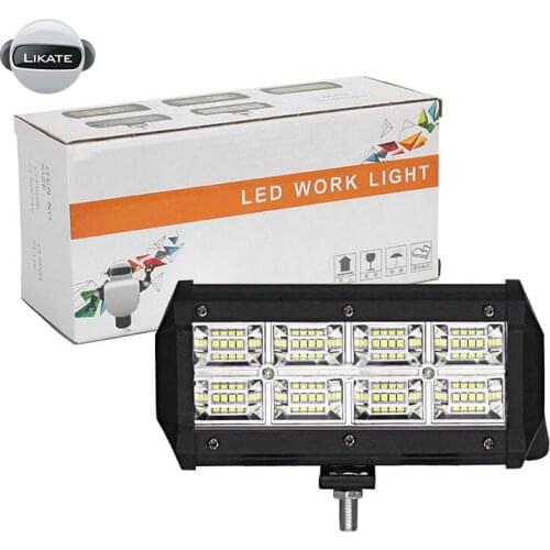 7Inch 96W Work Light Bar Spot Light Fog Lamp Driving Light Car Accessories For Offroad 4x4 SUV ATV Truck Bus Boat 12V 24V