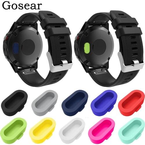 Gosear 10PC Silicone Charger Port Protector Anti Dust Plugs Cap For Fenix 5 5S 5X Fenix5 Fenix5x Fenix5s Smart Watch Accessories