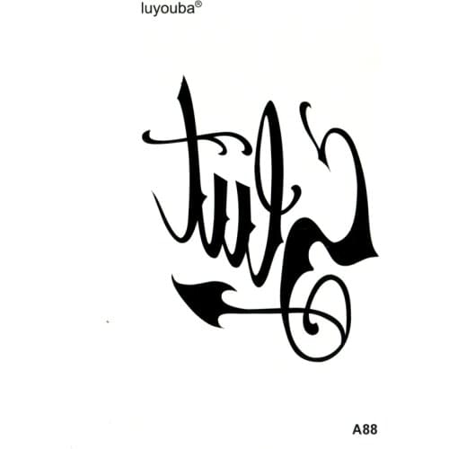 Beauty Slut Temporary Tattoos For Kids Waterproof Temporary Tattoos Henna Black Body Tattoo Stickers Scar Tattoo Men Fake Tato