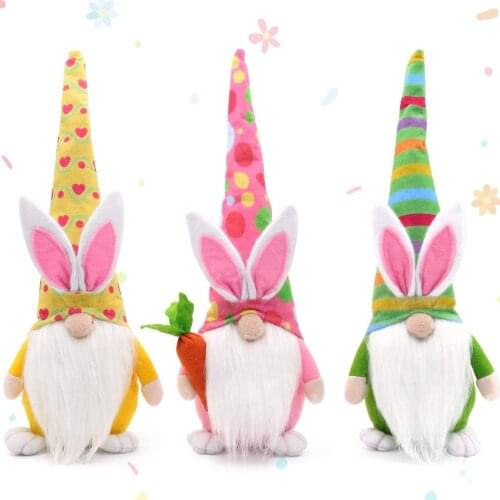 Rabbit Carrot Faceless Dwarf Dwarf Doll Elf Easter Goblin Doll