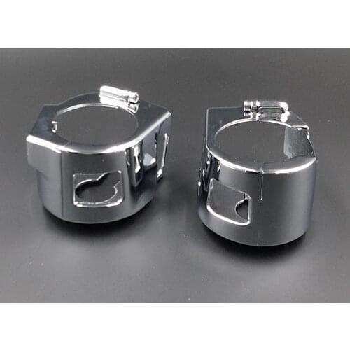 CHROME BILLET SWITCH HOUSING COVERS for Kawasaki Vulcan 2000 900 VN VN900 VN2000