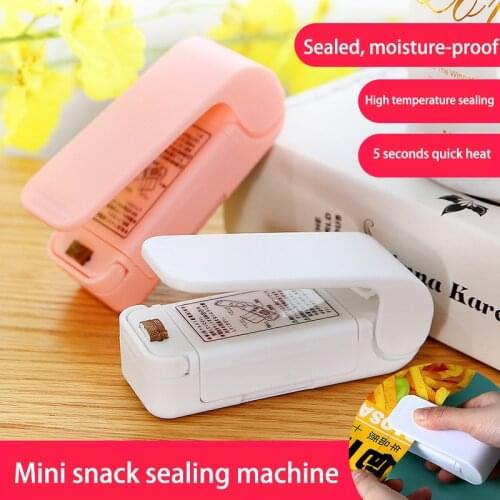 Mini Snacks Sealing Machine Portable Small Plastic Sealing Machine Packaging Household Plastic Bag Food Preservation Vacuum Seal