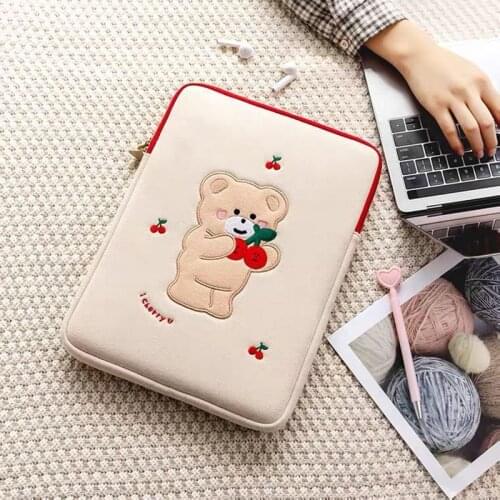Fashion Cute Laptop Bag for Apple Ipad Sleeve Case bag For 9.7 10.2 10.5 11inch Tablet Pouch Woman Notebook Cover Sleeve