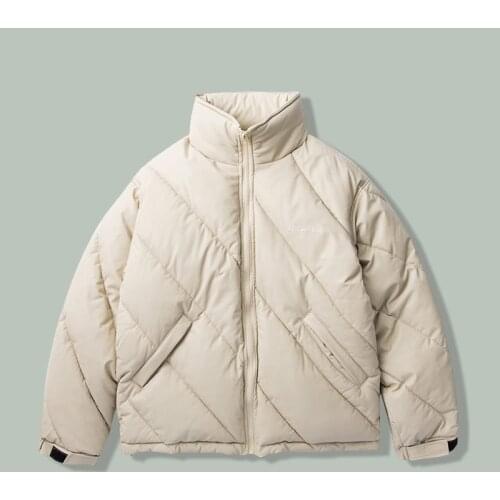 Harajuku Retro PU Leather Texture Parka Mens 2021 Hip Hop Locomotive Bomber Streetwear Parkas Winter Thicken Warm Coats Jackets