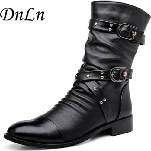 Autumn Winter Men Boots Soft Suede Leather Male Boots Pointed Toe Mens Classic Shoes 5#20/10d50
