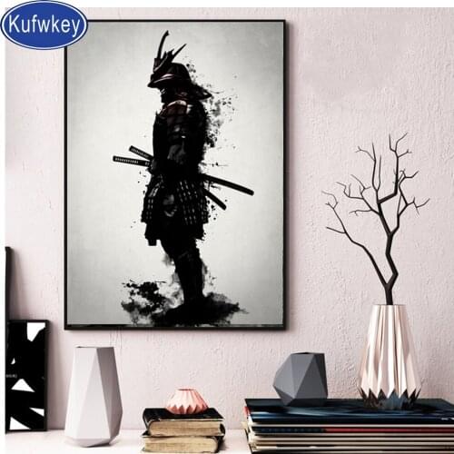 New arrivals japanese Samurai diamond painting people full Square round drill Diamond Embroidery cross stitch accessories 5d diy