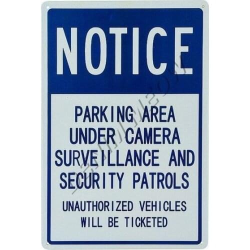 New Style Beware of Dog Vintage Metal Tin Sign No Smoking No Parking Wall Art Poster Pub Public Area Painting Home Decor WY104