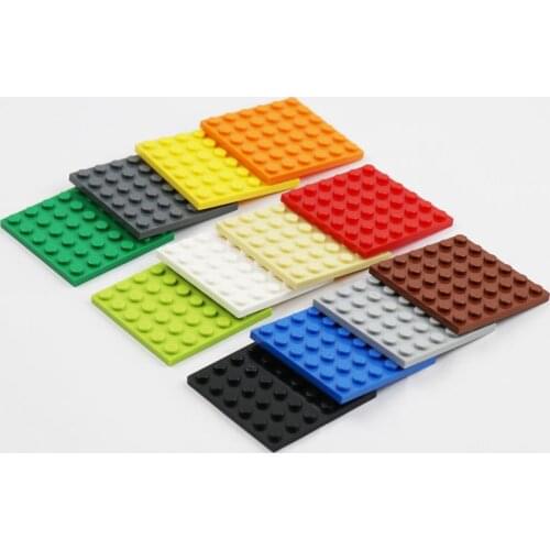 Plate 6 X 6 Building Blocks DIY Creative Toys For Kids Bricks 3958 Educational MOC Toys City Building Model Parts 20 pcs