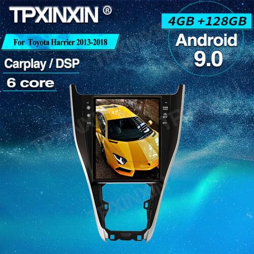 PX6 128 Tesla For Toyota Harrier 2013+ Android Car GPS Navigation Stereo Headunit Multimedia Player Auto Radio Wireless Carplay