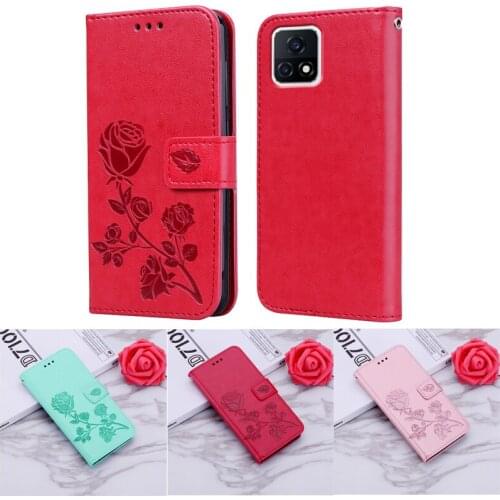 Luxury Rose Flower Leather Phone Shell For VIVO IQOO U3X 4G V2143A Case Wallet Cover For Carcasas VIVO Y73 2021 V2059 Mujer Etui