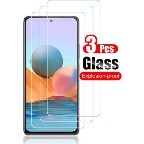 3pcs For xiaomi redmi note 10 pro 2021 Glass Screen Protector For redmi note 10pro note10pro Safety Protective Glass Film 6.67