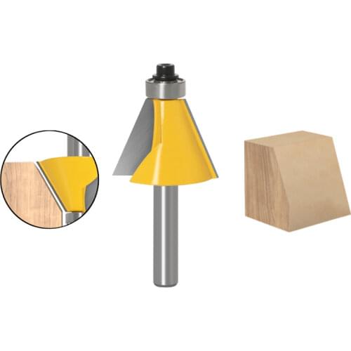 Chamfer Edge Forming Router Bit 1/4" Shank 15 | 22.5 | 30 Degree
