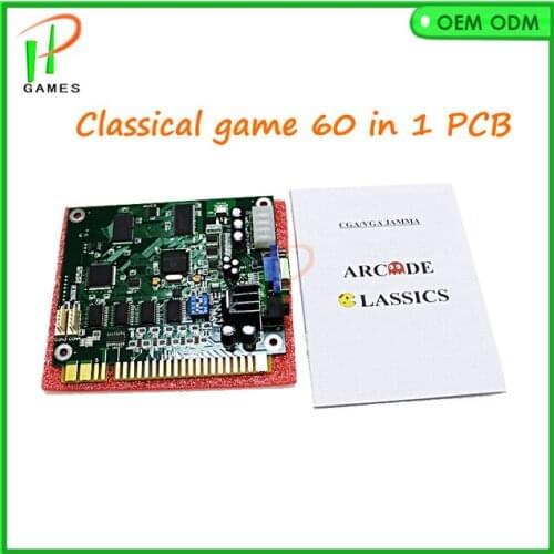 1 pcs Jamma 60 in 1 Classical Game PCB for Cocktail Arcade Machine or Up Right arcade game machine free shipping