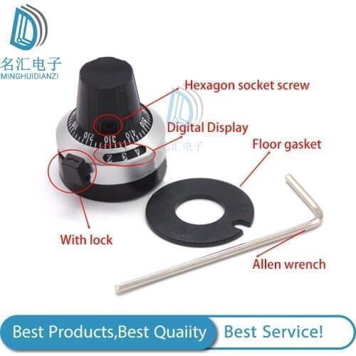 1PCS 3590S 4mm precision scale knob potentiometer knob equipped with multi-turn potentiometer
