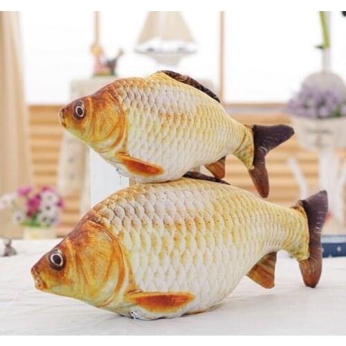 20/40/60CM Gold Cute plush fish pillow cartoon plush toys stuffed animals cushion toys for kids long pillow Christmas gifts