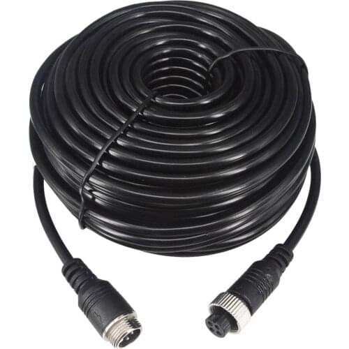 4-pin Power Video Extension Cable M12 Wire with 4pin Connection for Backup Camera CCTV Camera DVR