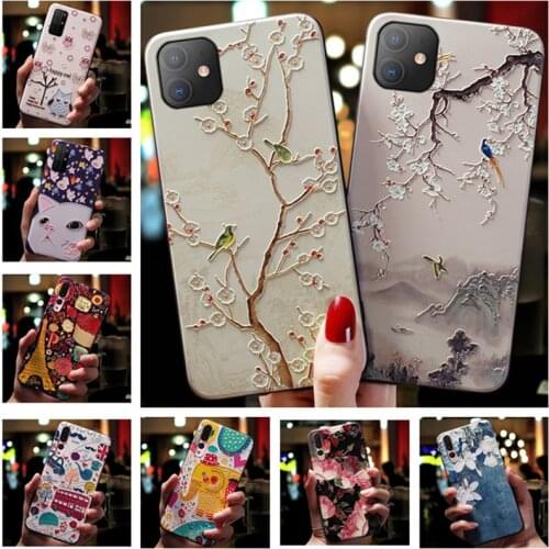 For OPPO Reno4 Z 5G Case Cartoon 3D Relief TPU Soft Silicone Back Cover For OPPO Reno 4 Lite 4Z 5G 4F Phone Cases Reno4Z 4 Z F